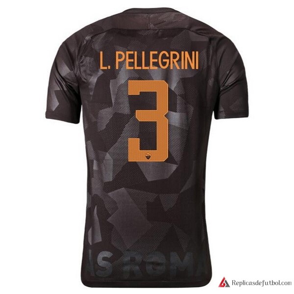 Camiseta AS Roma Tercera equipación L.Pellegrini 2017-2018